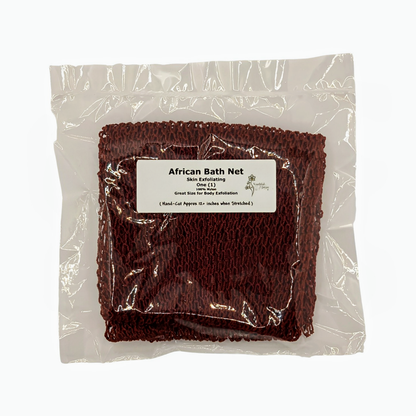 YOUTHFUL-VA-JAYJAY'S: AFRICAN BATH NET: For Body Exfoliating Hand-Cut, One (1) Bath Net