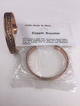 Load image into Gallery viewer, 100% COPPER BRACELET #6: Handcrafted in India
