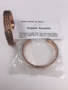100% COPPER BRACELET #6: Handcrafted in India