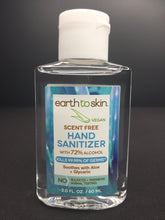 Load image into Gallery viewer, EARTH TO SKIN:  HAND SANITIZER, Scent-Free,  2oz.