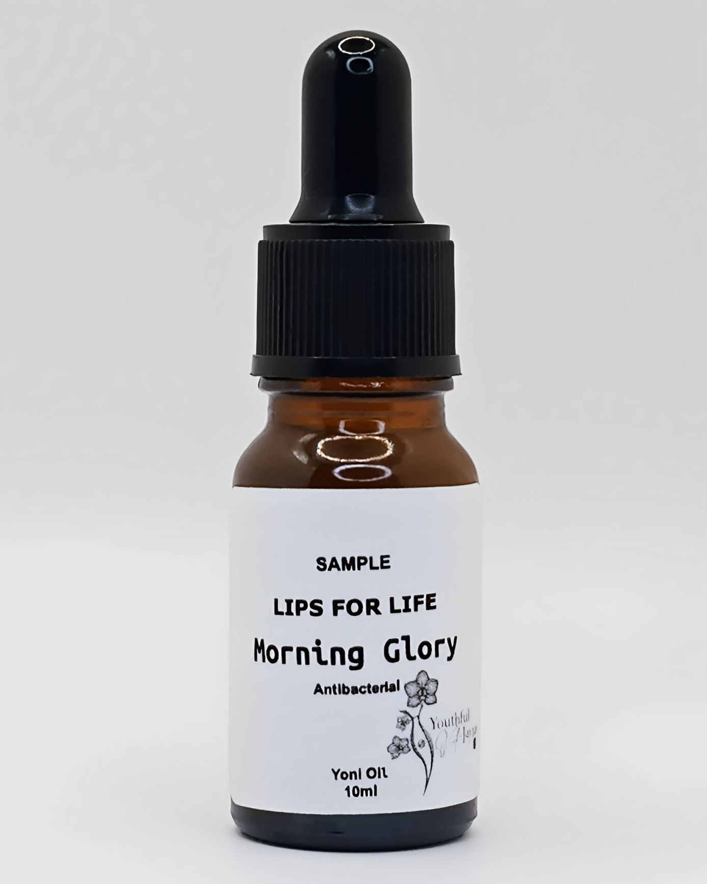 LIPS FOR LIFE: Morning Glory Yoni Oil- Organic, Handcrafted, Antibacterial, 2oz.