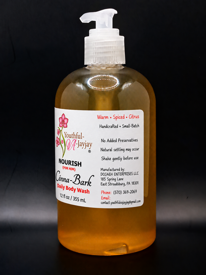 NOURISH Cinna-Bark FOR HIM manufacturer contact panel