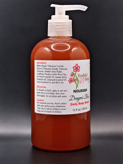 NOURISH Dragon's Bliss ingredients including Madder Root and directions