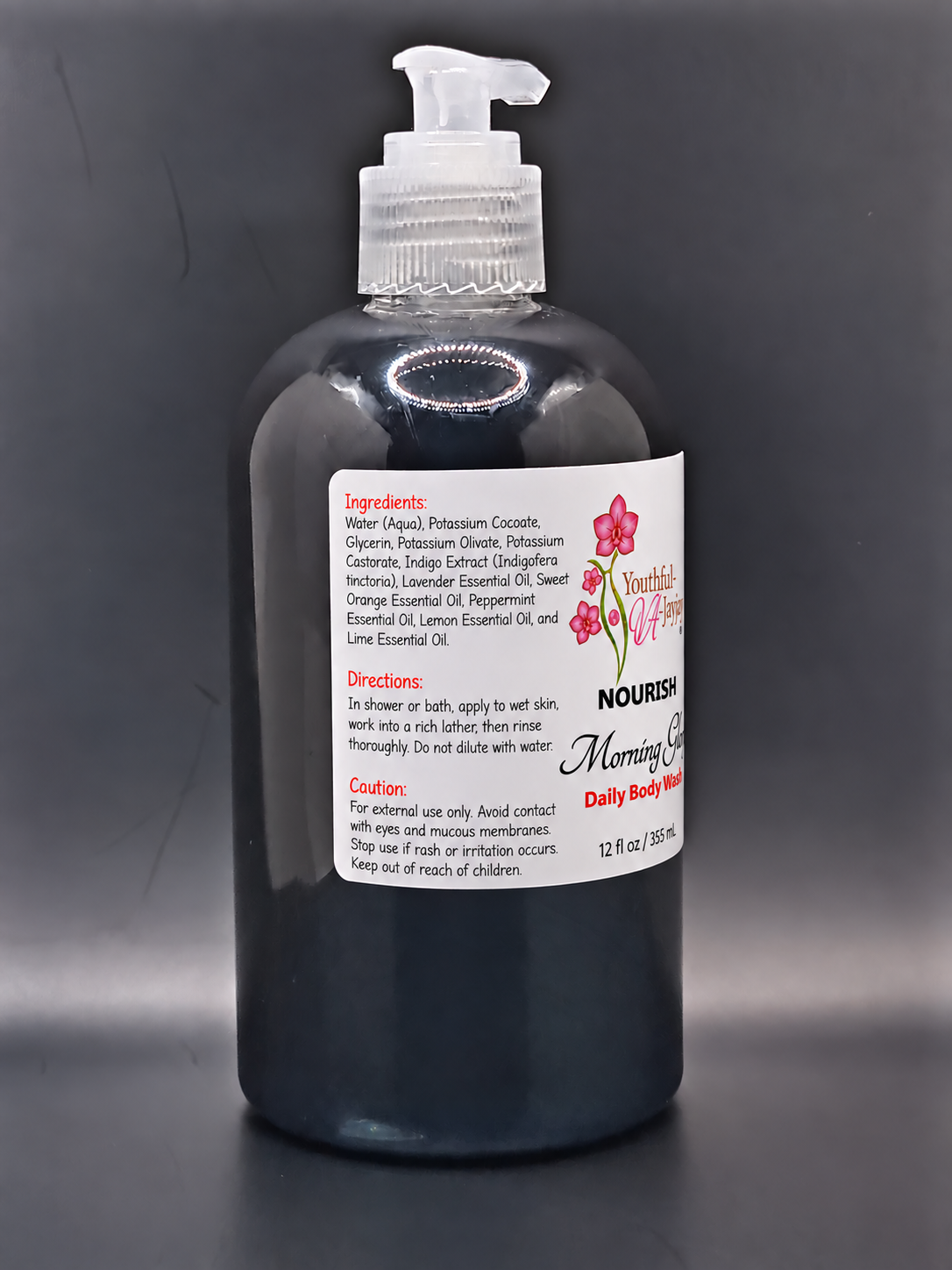NOURISH Morning Glory corrected ingredient panel and directions