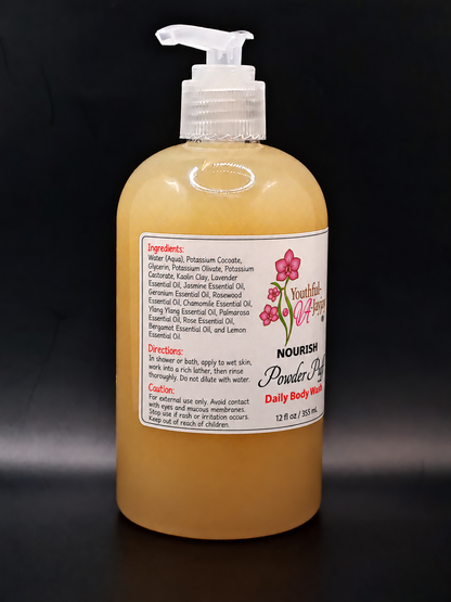 NOURISH Powder Puff corrected ingredients and directions panel
