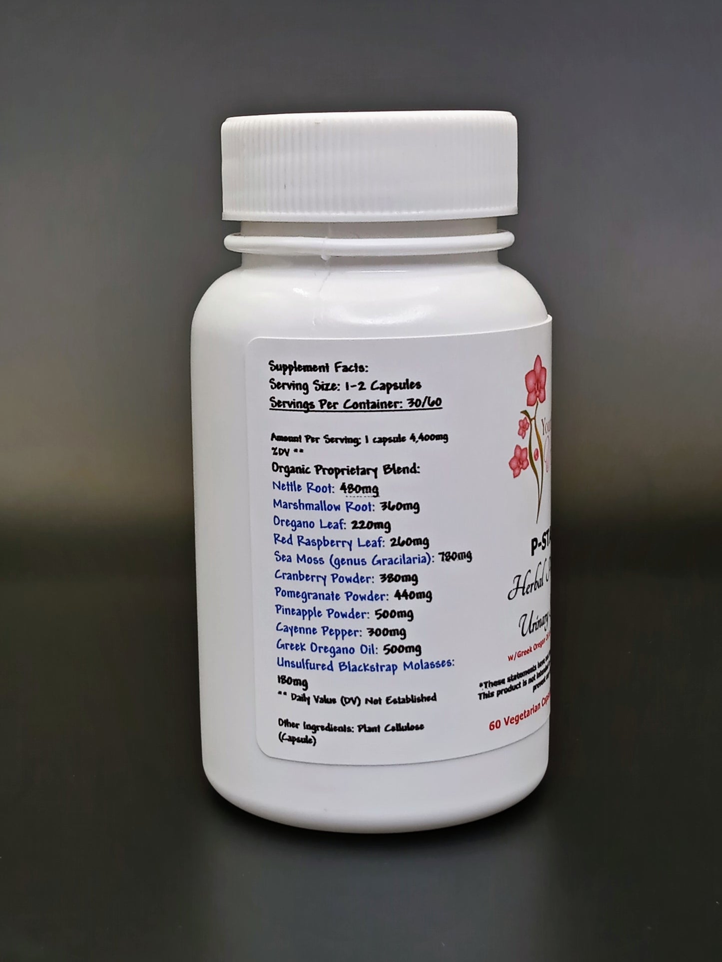 P-STATE: Herbal Prostate & Urinary Support FOR HIM, 60 V-Caps 4,900mg