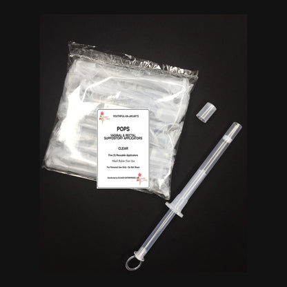 Youthful-VA-Jayjay POPS clear vaginal and rectal suppository applicators