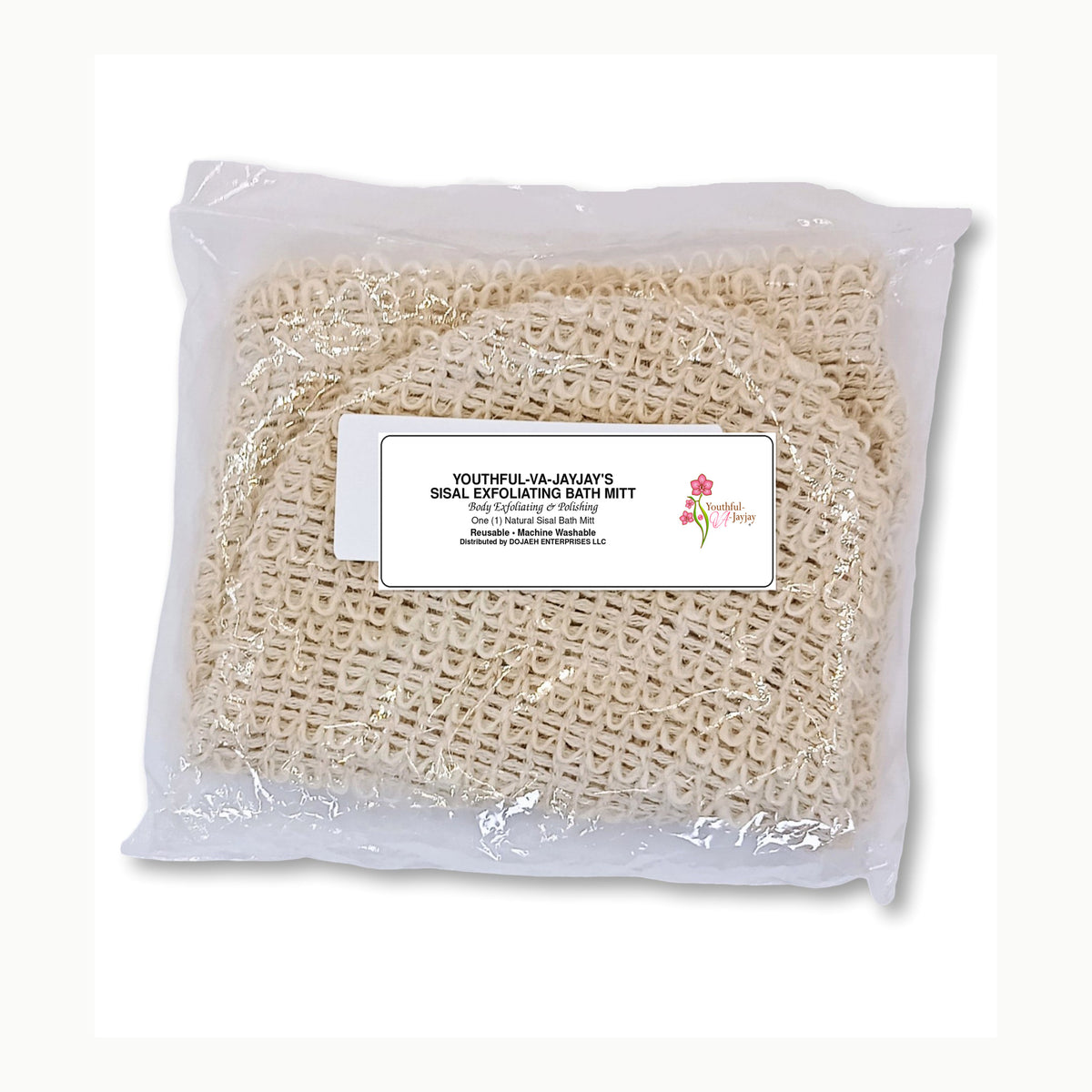 Youthful-VA-Jayjay natural sisal exfoliating bath mitt