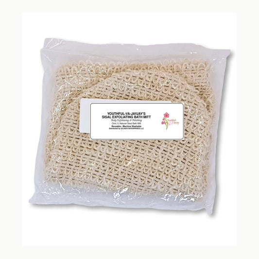 Youthful-VA-Jayjay natural sisal exfoliating bath mitt