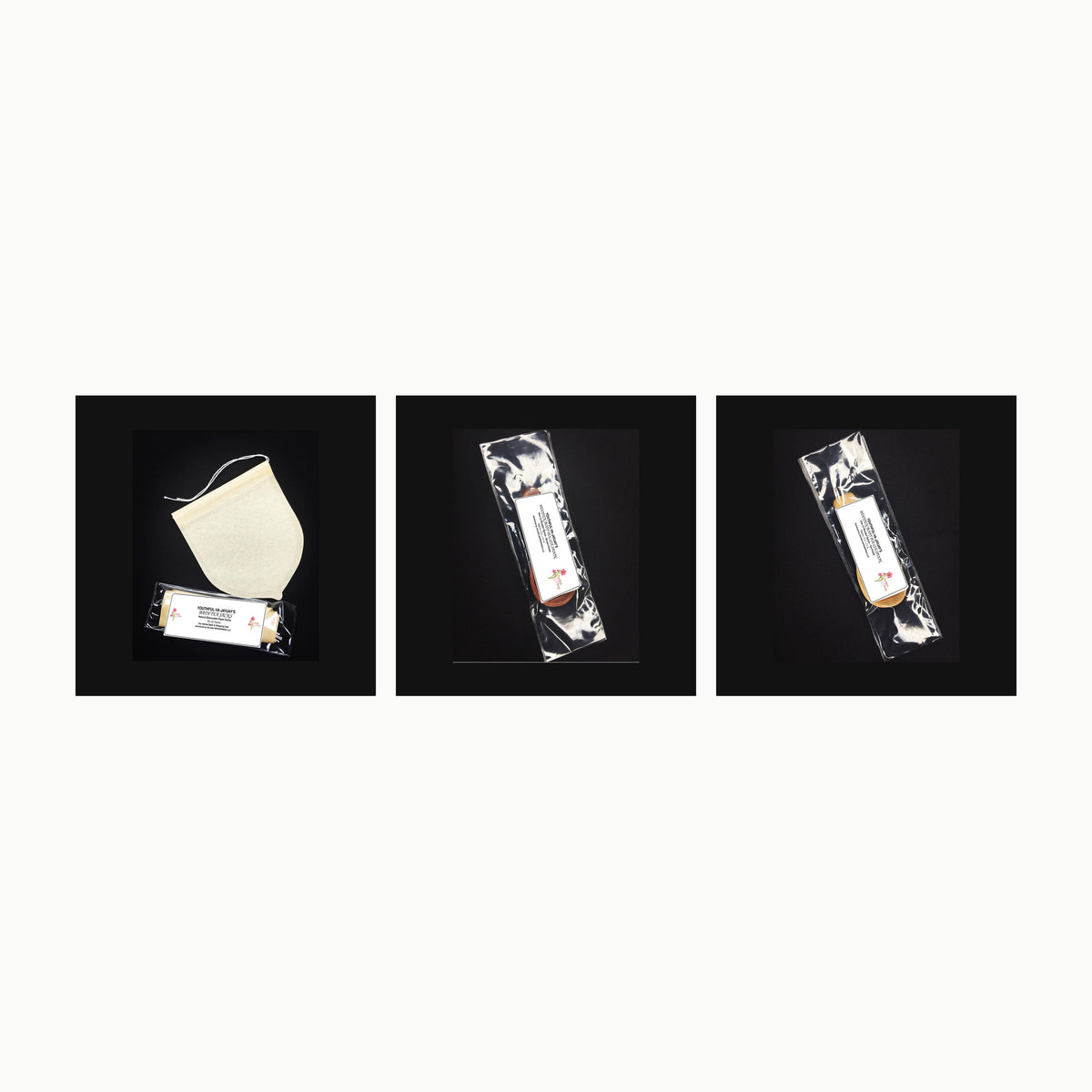Youthful-VA-Jayjay wooden spoon and bath tea sacks bundle