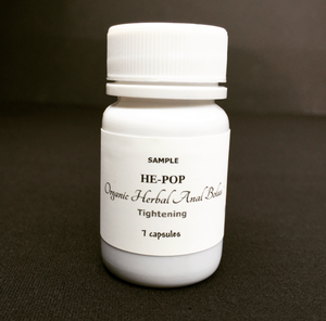 HE-POP: Organic Herbal Anal Bolus: For Him- Tightening, Sample 7 capsules- 1,740mg - Image #2