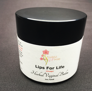 LIPS FOR LIFE: Organic Herbal Vaginal Balm, Antimicrobial, #2, Orange, 2oz.