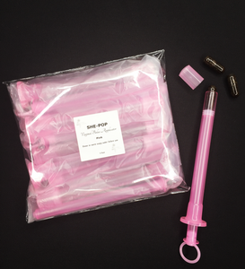 SHE-POP: Vaginal Bolus Applicator- Pink, 5 Pack