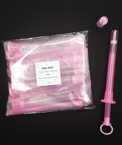 SHE-POP: Vaginal Bolus Applicator- Pink, 5 Pack