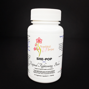 SHE-POP: Organic Herbal Vaginal Tightening Bolus: T/C Use, 30 capsules- 1,360mg