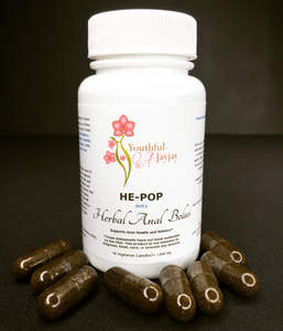 HE-POP: Organic Herbal Anal Bolus: For Him- General/Conditioning Use, 30 capsules- 1,260 mg - Image #2