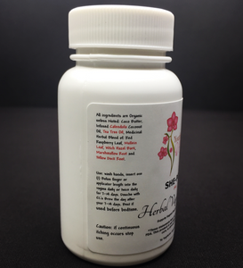 SHE-POP: Organic Herbal Vaginal Bolus- Antibacterial Use, 30 capsules- 1,260 mg